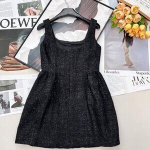 Self-Portrait 2026 Tweed Slip Dress